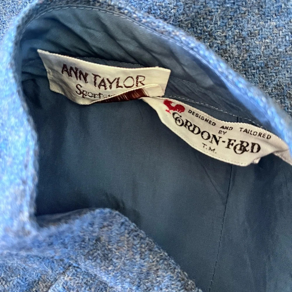 Vintage Ann Taylor Sportwear Designed by Gordon Ford Wool A-Line Short Skirt XS